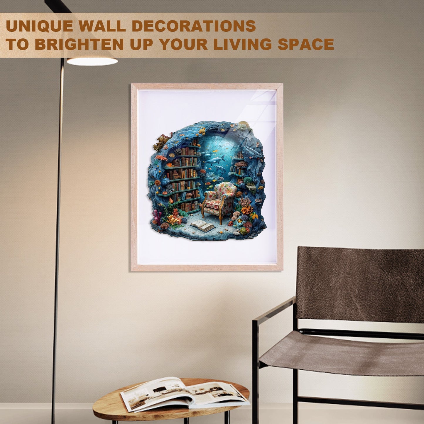 Undersea Book House Wooden Jigsaw Puzzle