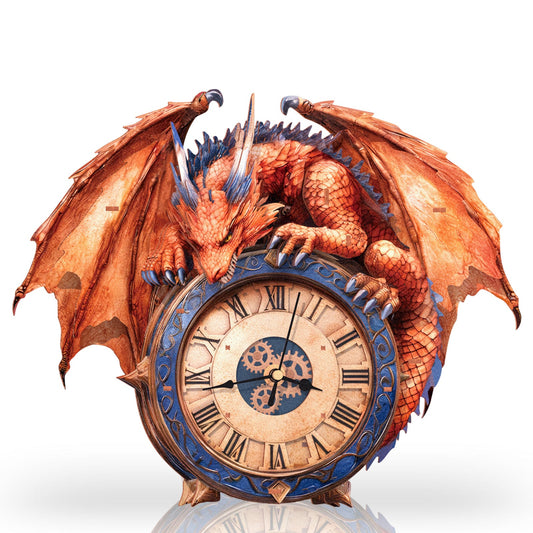 Flame Dragon– DIY Wooden Clock, 3D Puzzle Craft Kit
